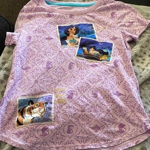 Disney Jasmine and Rajah Lavender Kids Tee